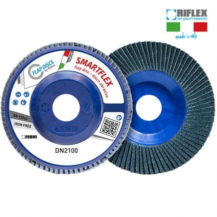 FERVI DN2100.114 - Disque à lamelles plat Smartflex Classic en zirconium et argent