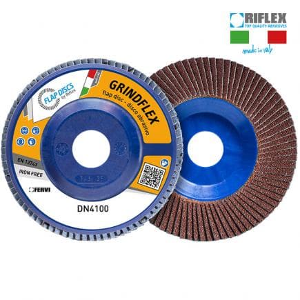 FERVI DN4100.212 - Disque à lamelles plat Grindflex Classic en corindon