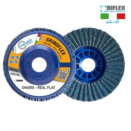 FERVI DN4550.112 - Disque à lamelles concave Grindflex Real Flat en zirconium et or