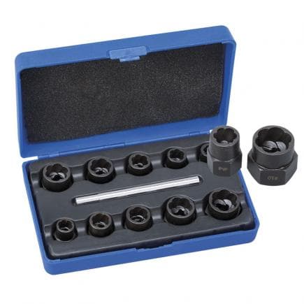 FERVI E005 - Jeu d'extracteurs pour écrous et boulons (11 pcs.)