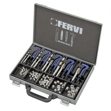 FERVI E011B - Kit de réparation de filetage métrique f-coil (113 pcs.) E011B