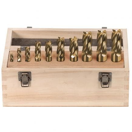 FERVI F001/10 - Jeu de fraises multi-dents (10 pcs.)