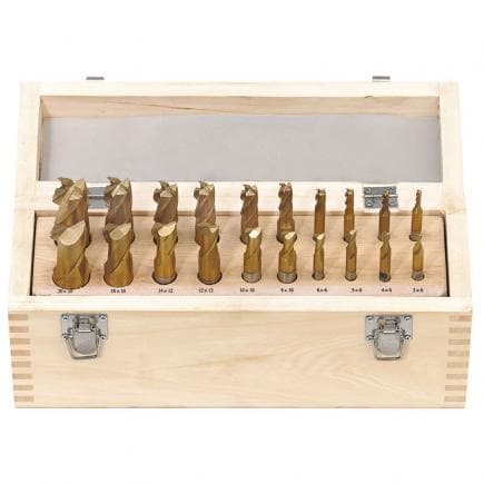 FERVI F001/20 - Jeu de fraises à 2 et 4 coupes (20 pcs.)