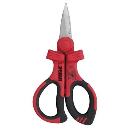 FERVI F018 - Burins d'électricien avec poignées isolées 160 mm