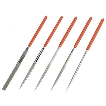 FERVI L013 - Jeu de limes diamantées 140 mm (5 pcs.)