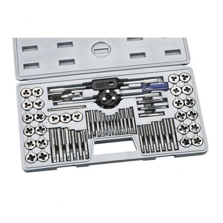 FERVI M101 - Jeu de tarauds et filières en acier allié (60 pcs.)
