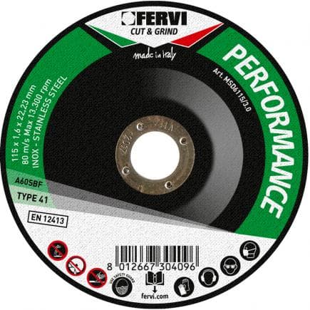 FERVI MSD6115/6.0 - Disque abrasif ''Performance''