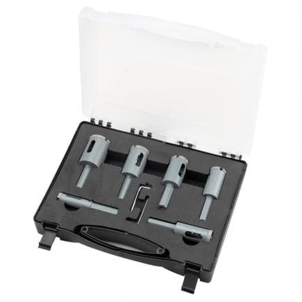 FERVI P031/06S - Jeu de mèches et coupelles diamantées à jante continue de 90 mm (6 pcs.)