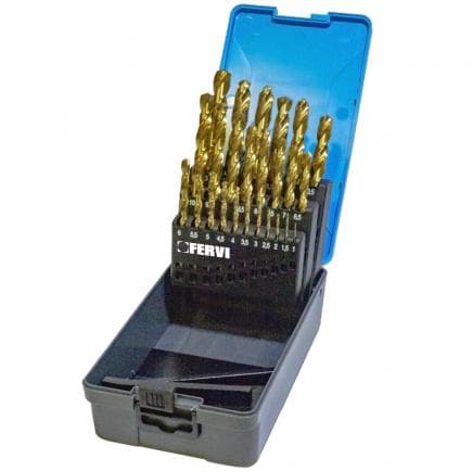FERVI P062 - Jeu d'embouts cylindriques rectifiés à 135° (25 pcs.)