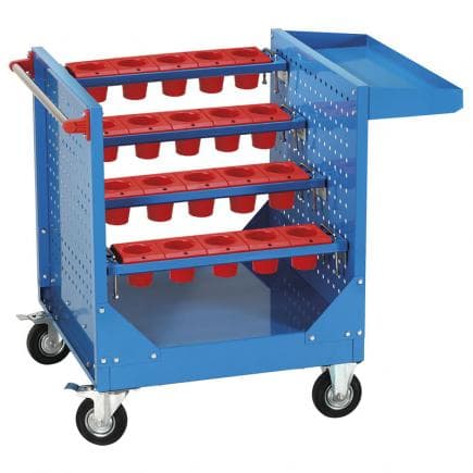 FERVI P450 - Chariot à cônes avec 20 porte-cônes ISO50