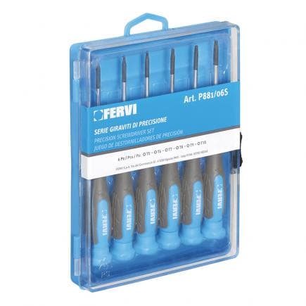 FERVI P881/06S - Jeu de tournevis de précision Torx (6 pcs.)