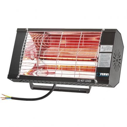 FERVI R609 - Radiateur électrique infrarouge avec support mural 1 300 W