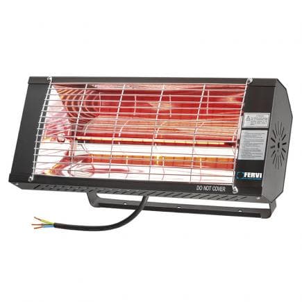 FERVI R610 - Radiateur électrique infrarouge avec support mural 2 000 W