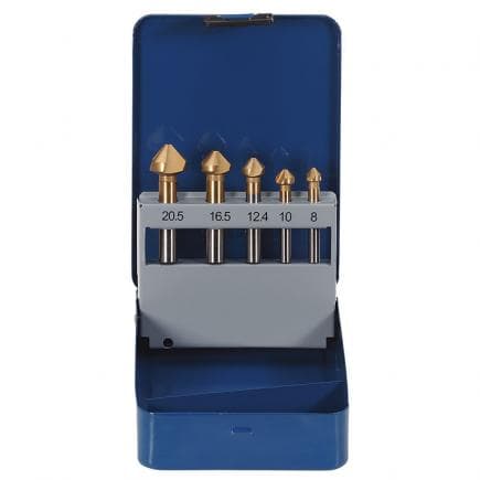 FERVI S001 - Jeu de fraises anti-vibrations (5 pcs.)