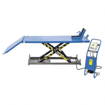 FERVI S029P - Pont élévateur moto électro-hydraulique réglable 550 W 2200x750 mm