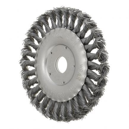 FERVI SRR100 - Brosse circulaire à touffes torsadées avec fil de 22 mm