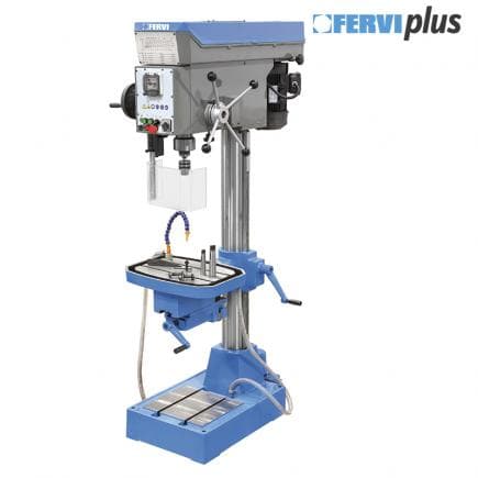 FERVI T072 - Perceuse à colonne avec transmission par courroie 400 V 1,1/1,9 kW