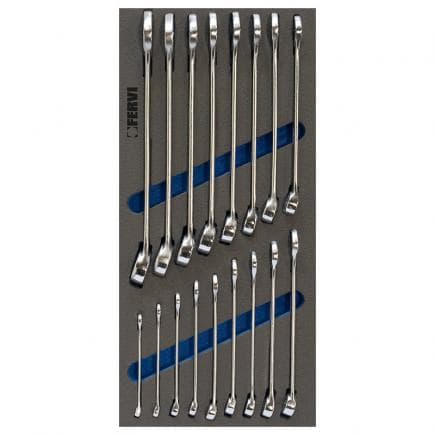 FERVI TM01/001 - Jeu de clés mixtes thermoformées souples (17 pcs.)