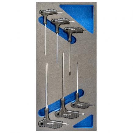FERVI TM01/014 - Jeu de clés Torx avec manche souple thermoformé de forme anatomique (6 pièces)