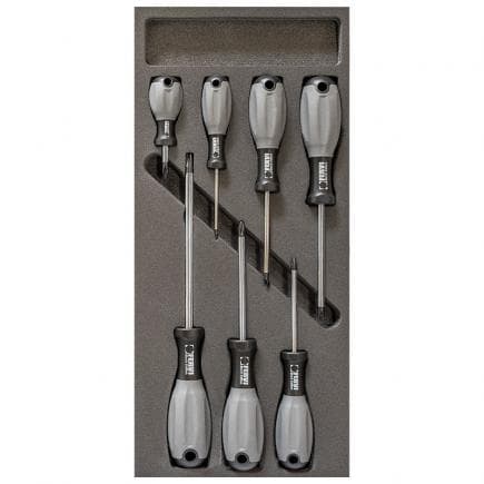 FERVI TM01/019 - Jeu de tournevis cruciformes souples thermoformés (7 pcs.)