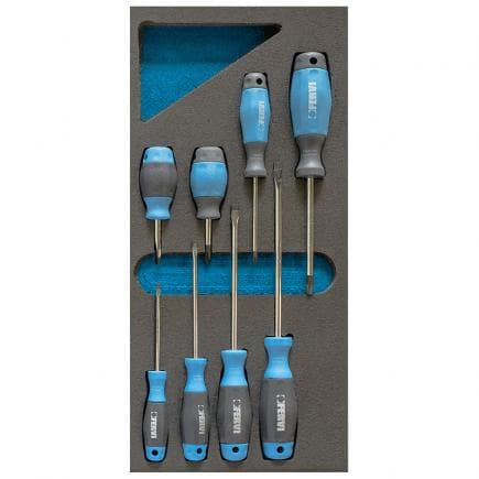 FERVI TM01/020 - Jeu de tournevis mixtes thermoformés souples (8 pièces)