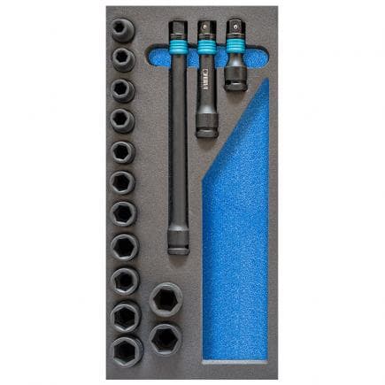 FERVI TM01/043 - Jeu de douilles impact souples thermoformées (16 pcs.)