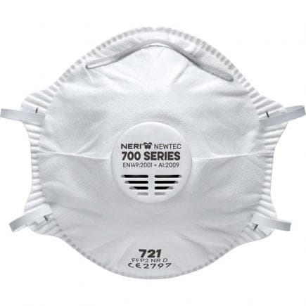 FERVI RP124 - Masque en non tissé FFP2 NR D avec valve expiratoire