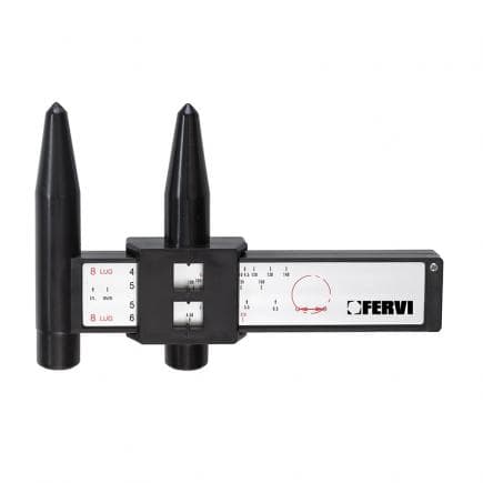 FERVI CF08 - Jauge pour mesurer l'entraxe des trous d'écrou de roue