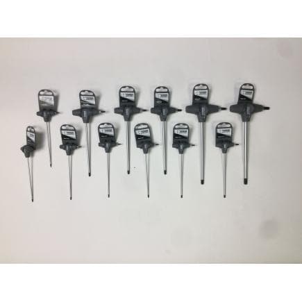 FERVI BE21/12SF - Série de tournevis à profil Torx et manche en T (11 pcs.)
