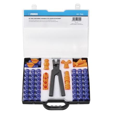 FERVI T203 - KIT DE TUYAUX MODULAIRES RACCORDABLES POUR LIQUIDES DE REFROIDISSEMENT