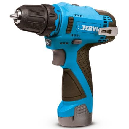 FERVI FB12CD3AS-22B - Perceuse-visseuse 12V (avec 2 batteries et chargeur)