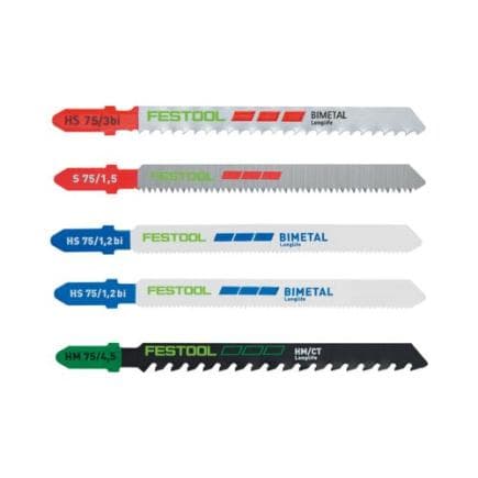 FESTOOL 578072 - Jeu de lames de scie sauteuse STS-Sort/21 P/M/B