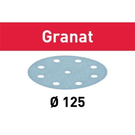 FESTOOL 578165 - Abrasif STF D125/8 P220 GR/10 Granat