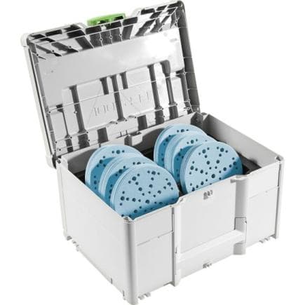 FESTOOL 578192 - Systainer³ d'abrasifs SYS-STF D150 GR-Set Granat (6 pcs.)