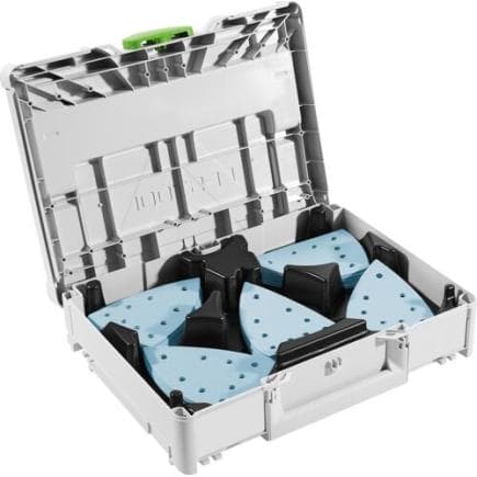 FESTOOL 578195 - Systainer³ d'abrasifs SYS-STF DELTA GR-Set Granat (5 pcs.)