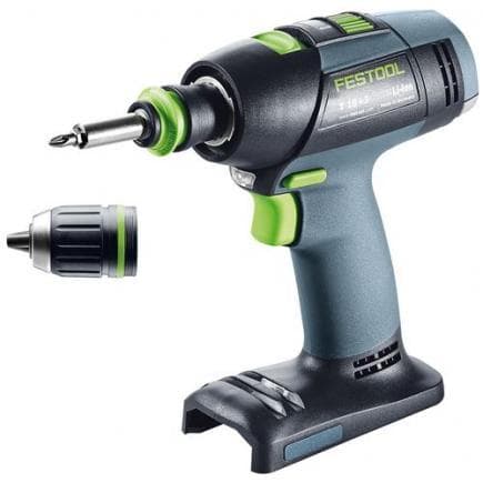 FESTOOL 577051 - Perceuse sans fil T 18 + 3-Basic avec batterie gratuite