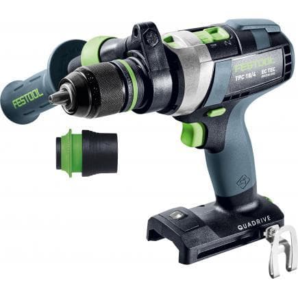 FESTOOL 577053 - Perceuse à percussion sans fil TPC 18/4 I-Basic QUADRIVE avec batterie gratuite