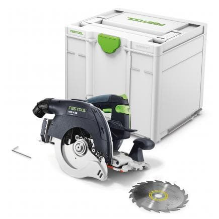 FESTOOL 577034 - Scie sans fil à capot oscillant HKC 55 EB-Basic avec batterie gratuite