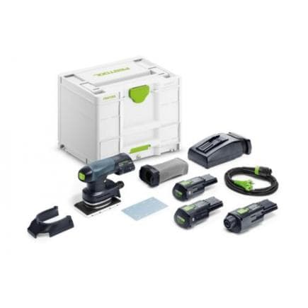 FESTOOL 578133 - RUTSCHER RTSC 400 3,0 I - Set ponceuse vibrante hybride (avec 2 batteries et chargeur)