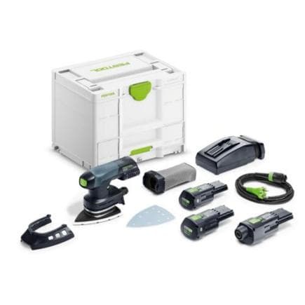 FESTOOL 578138 - DTSC 400 3,0 I - Set ponceuse delta hybride (avec 2x batteries et chargeur)