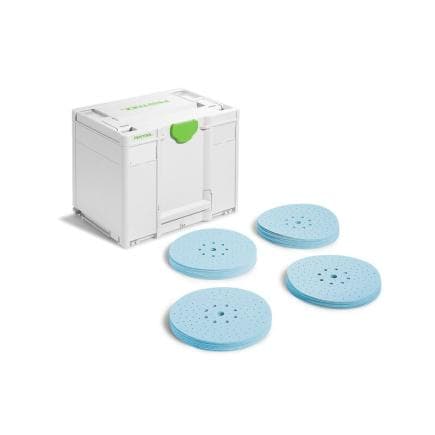 FESTOOL 578281 - SYS-STF D225 GR - Set Systainer³ d'abrasifs granat (100 pcs.)