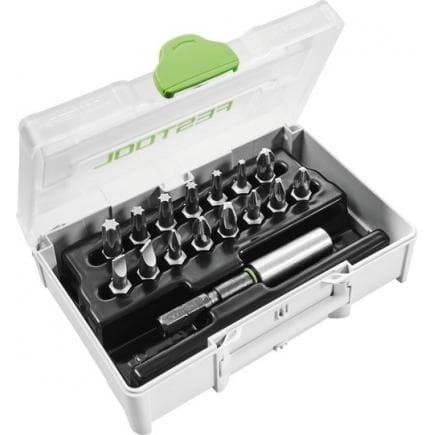 FESTOOL 205825 - Assortiment d'inserts SYS3 XXS avec porte-embout magnétique CENTROTEC BH 60 CE-Imp (16 pcs.)