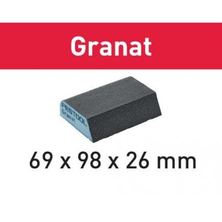 FESTOOL 201084 - Bloc abrasif 69x98x26 120 CO GR/6 Granat
