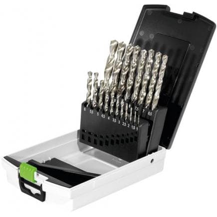 FESTOOL 498981 - Coffret de forets HSS forets acier HSS D 1-10 Sort/19