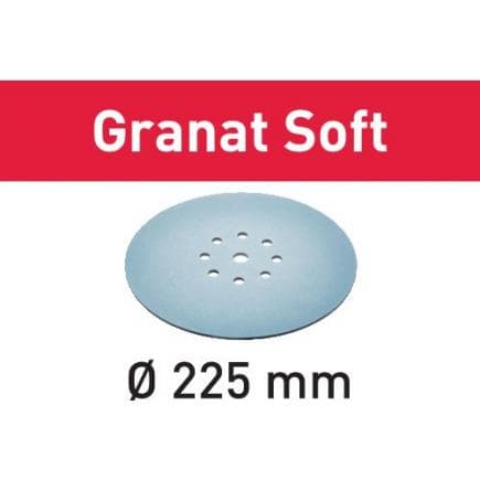 FESTOOL 204223 - Disque abrasif STF D225 ø225 mm S/25 Granat Soft sur support mousse 3,5 mm (25 pcs.)