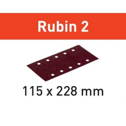 FESTOOL 499035 - Feuille abrasive STF 115X228 Rubin 2