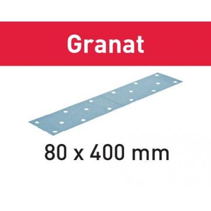 FESTOOL 497162 - Feuille abrasive STF 80x400 Granat (multipack)