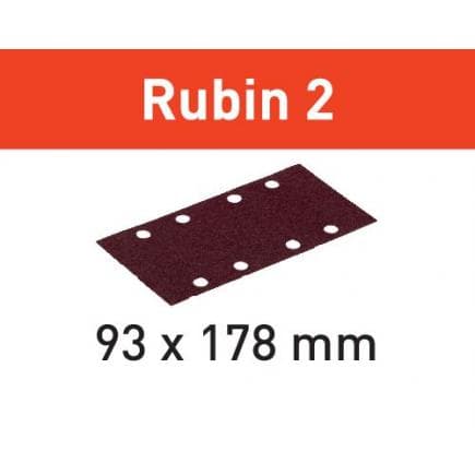 FESTOOL 499067 - Feuille abrasive STF 93X178/8 Rubin 2