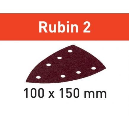 FESTOOL 499137 - Feuille abrasive STF DELTA/7 Rubin 2 (multipack)
