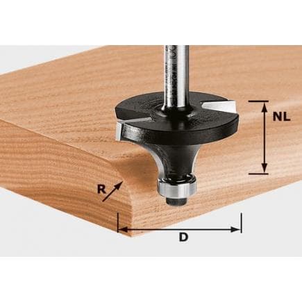 FESTOOL 491009 - Fraise à rayon concave HW S8